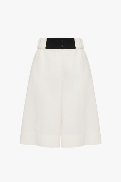 БІЛІ  ШОРТИ БЕРМУДИ KARAVAY, фото 1