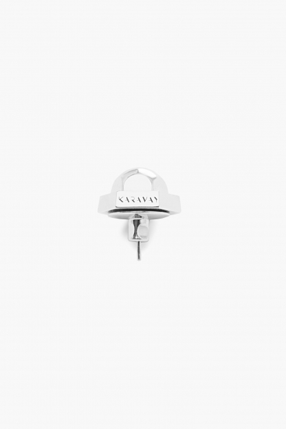 SILVER HEXAGON  СЕРЕЖКИ KARAVAY, фото 1