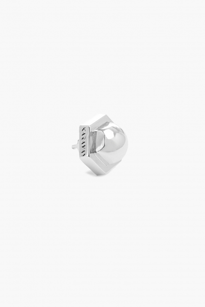 SILVER HEXAGON  СЕРЕЖКИ KARAVAY, фото2