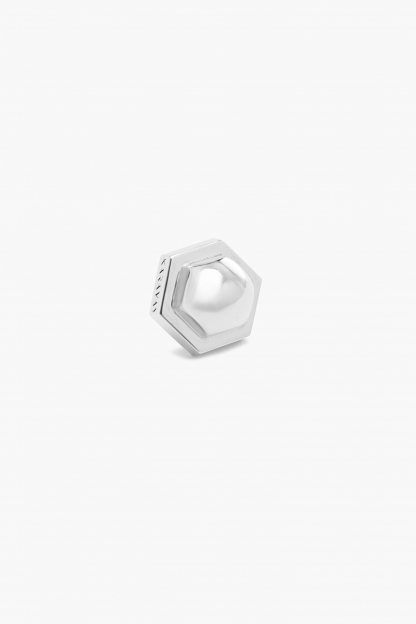 SILVER HEXAGON  СЕРЕЖКИ KARAVAY, фото3