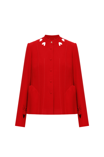 HEARTED BASQUE ROUGE  ЖАКЕТ KARAVAY, фото 1