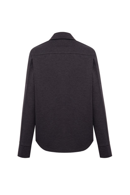 TAILORED GRAPHITE JERSEY  СОРОЧКА KARAVAY, фото2